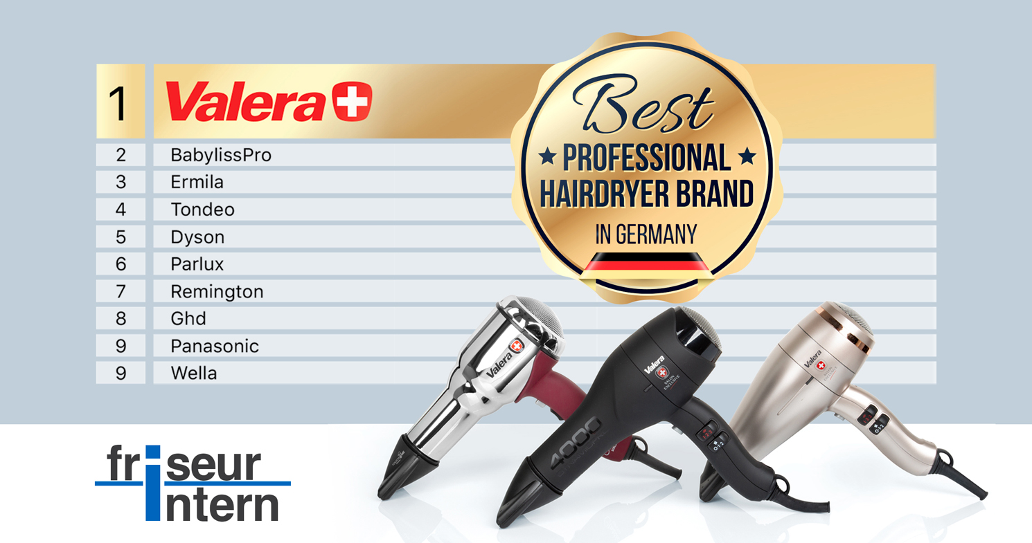 Valera hairdryers ranking 1st