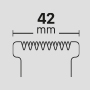 42 mm T-shape cutting blade 