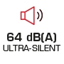 Ultra leise 64 dB(A)