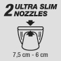 2 ultra slim nozzles 6/7,5 cm