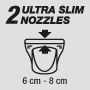 2 ultra slim nozzles 6/8 cm