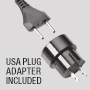 Adapter-Stecker für USA inklusive